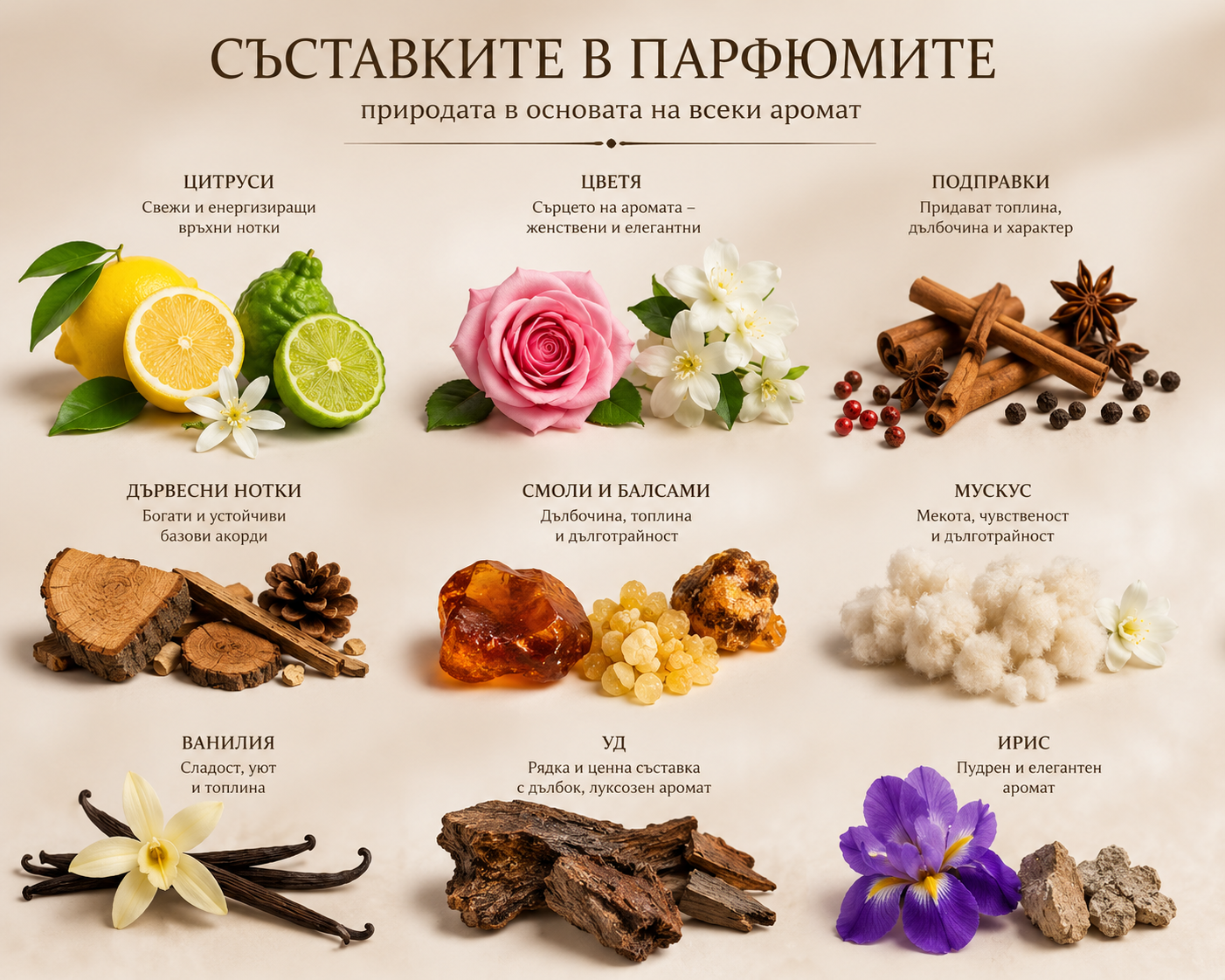 Съставките в парфюмерията – магията зад всеки аромат